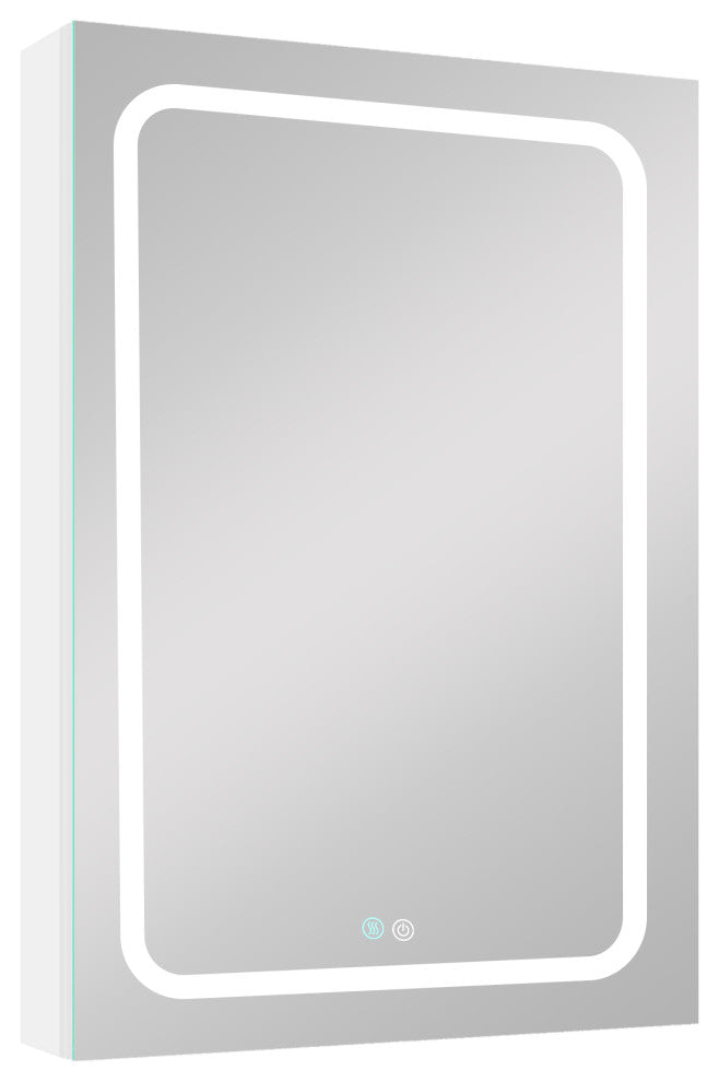 20 in.W x 30 in. H Aluminum Surface Mounted Medicine Cabinet with Door