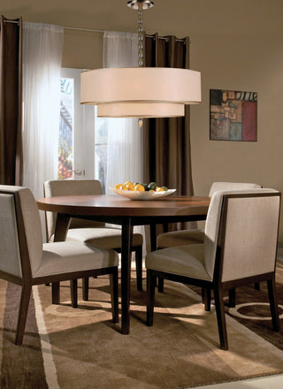 Crystorama Lighting Group 9507 Luxo 5 Light 26"W Drum Chandelier - Satin Nickel