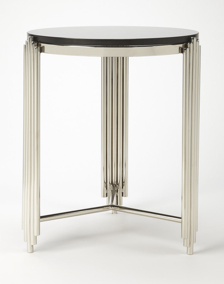 Butler Khalifa Black Granite End Table