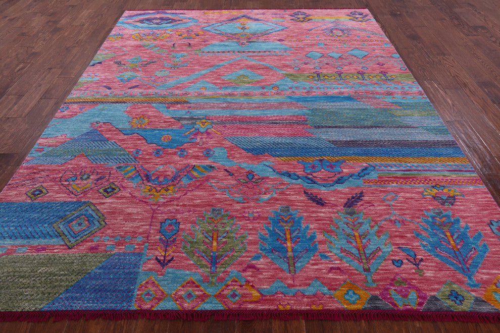 8' 1" X 10' 0" Moroccan Handmade Wool Rug - Q15411