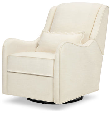 Devon Recliner and Swivel Glider, Performance Ivory Eco-Basketweave