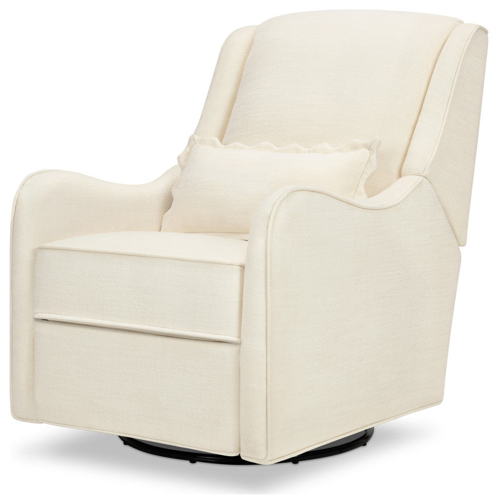 Devon Recliner and Swivel Glider, Performance Ivory Eco-Basketweave