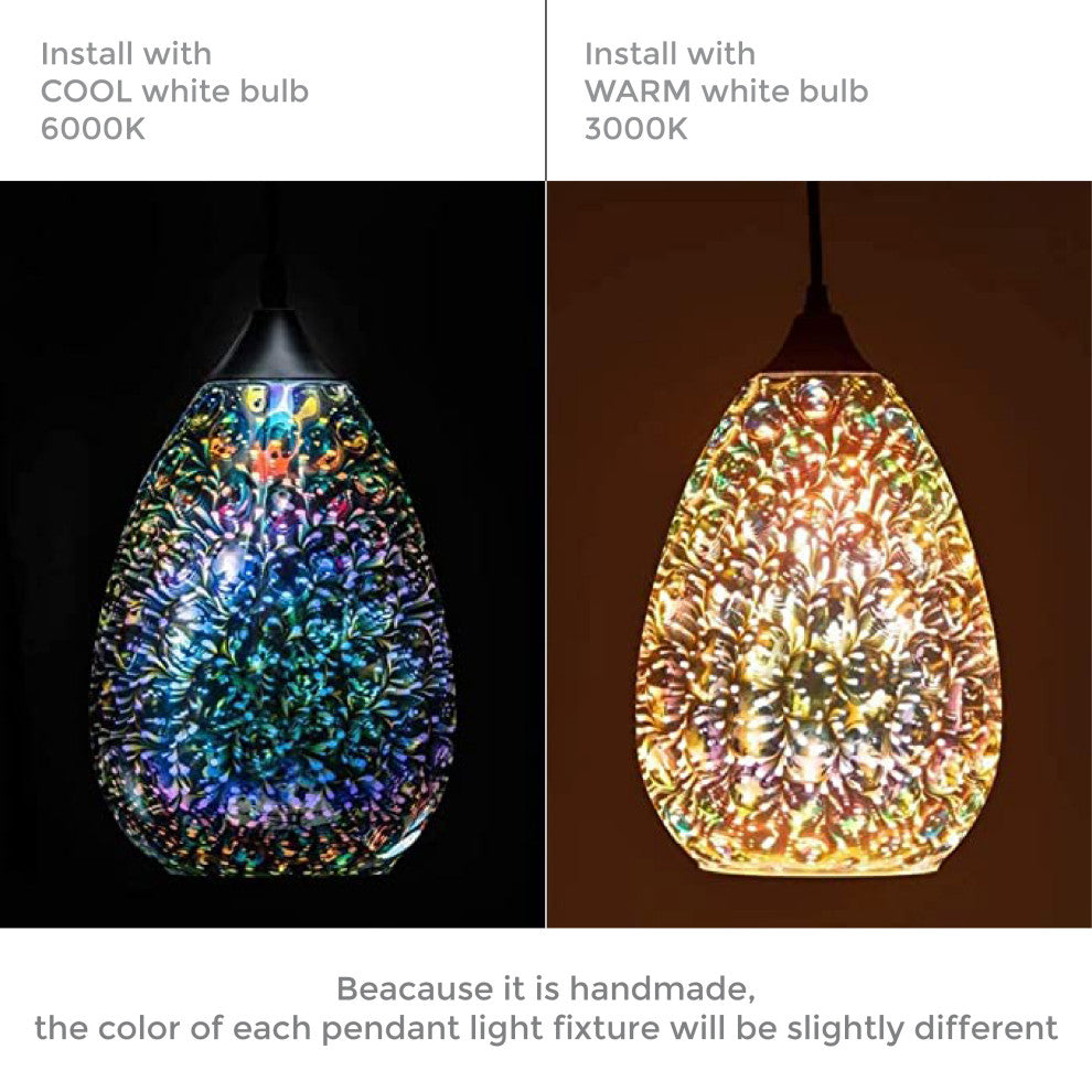 3-Light hanging kitchen Modern glass pendant light over sink lighting fixtures