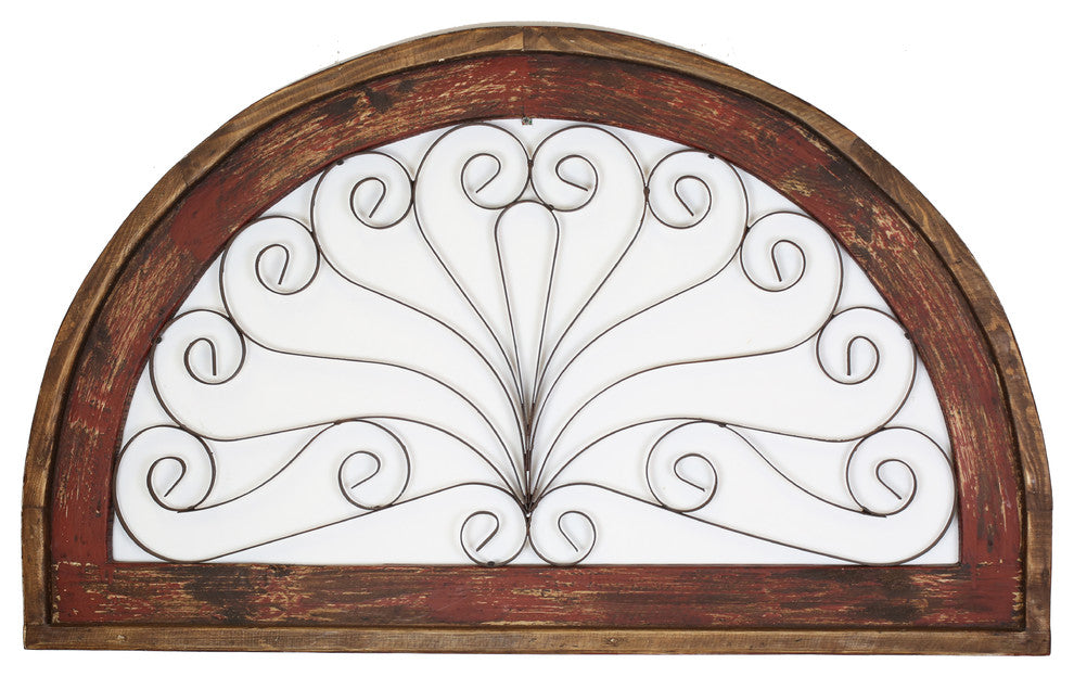 Half Arch- Architectural Farmhouse Decor, Red