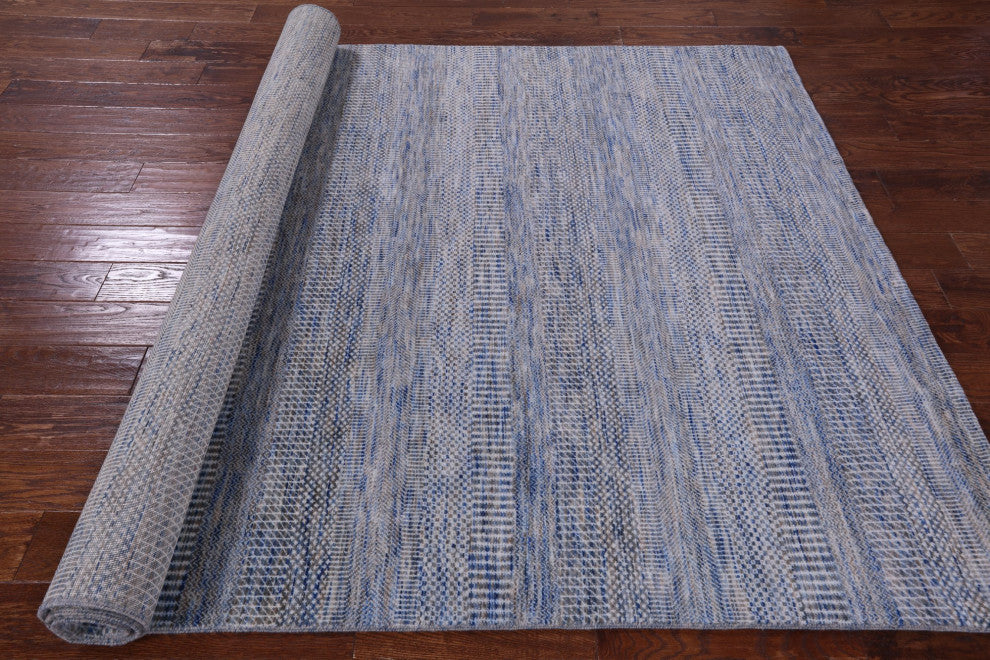 Handmade Savannah Grass Wool and Silk Rug 6' 1" X 8' 11" Q11940