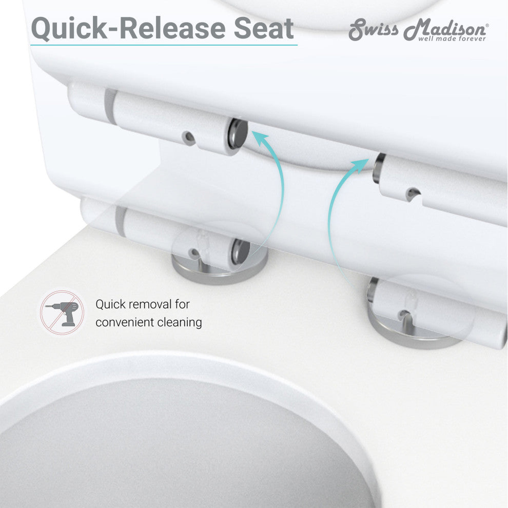 Daxton One Piece Elongated Left Side Flush Toilet 1.28 GPF