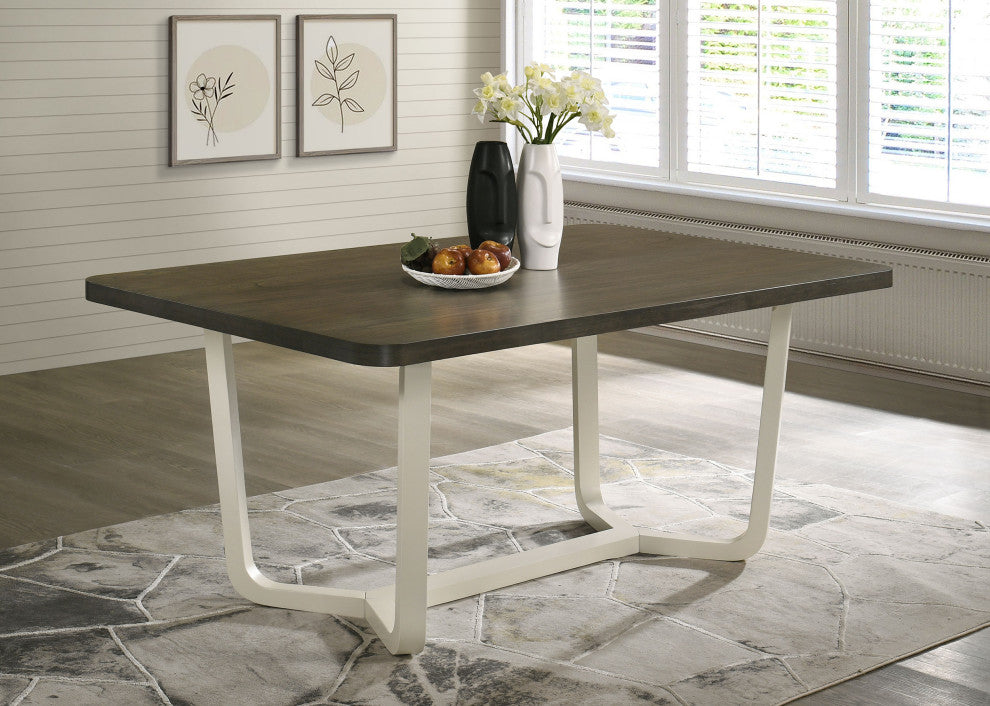 Biloxi 71" Rectangular Wood Dining Table Greyish Brown