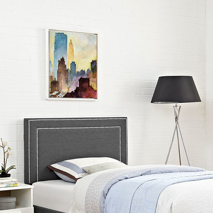 Jessamine Twin Upholstered Fabric Headboard
