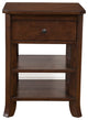 Mahogany Brown One Drawer Flair Nightstand