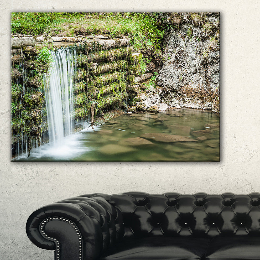 "Fabulous Man-made Waterfall" Wall Art Canvas Print", 32"x16"