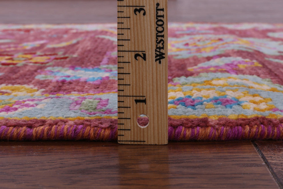 Runner Turkish Oushak Handmade Wool Rug 2' 6" X 10' 4" - Q15494
