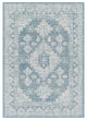 Surya Veranda VRD-2312 5'3"x7'3" Rug, Dark Blue/Aqua/Ivory