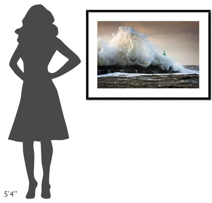 "The Wall" Framed Digital Print by Niels Christian Wulff, 44x32"