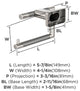 Amerock Esquire Contemporary Single Post Toilet Paper Holder, Polished Nickel/St