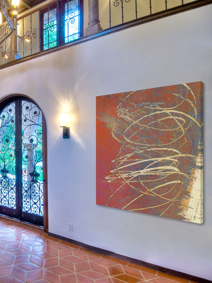 "Analog III" Painting Print on Canvas by Aryai