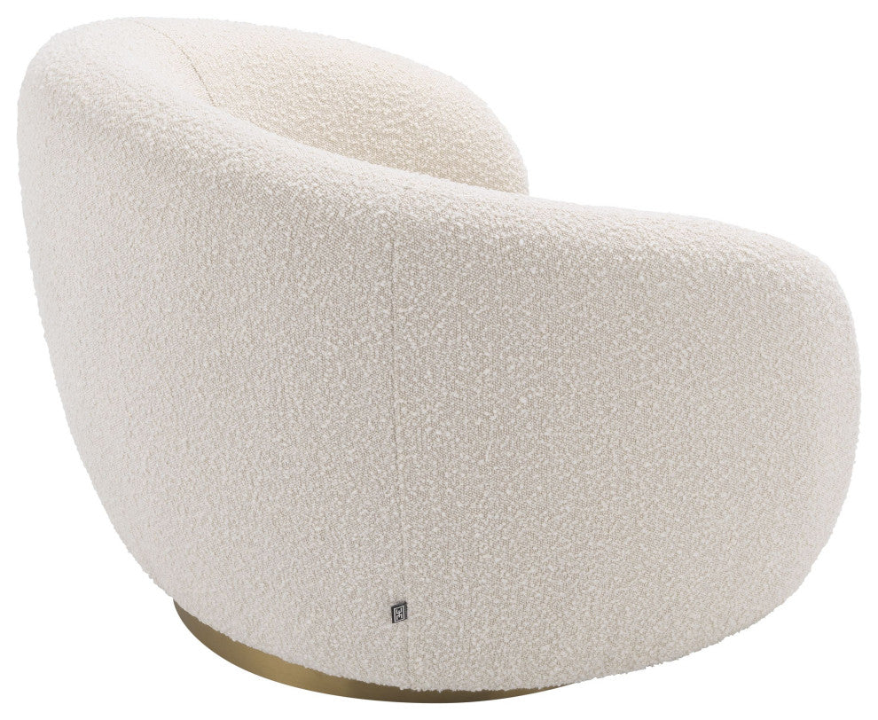Boucle Curved Swivel Chair | Eichholtz Brice