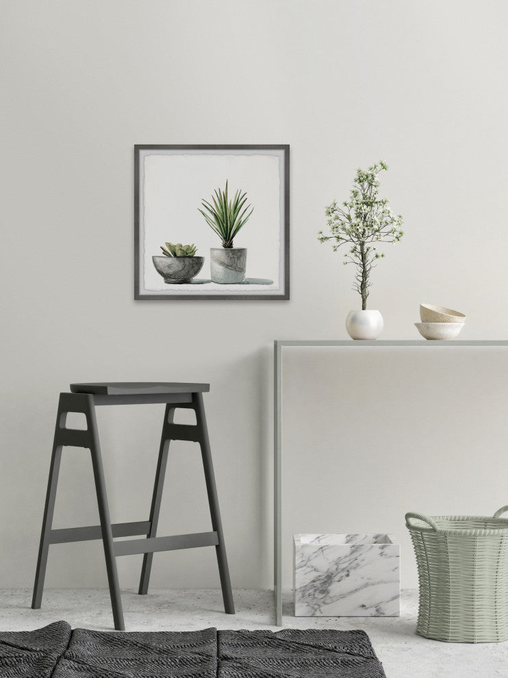 "Spiky Succulent" Framed Painting Print