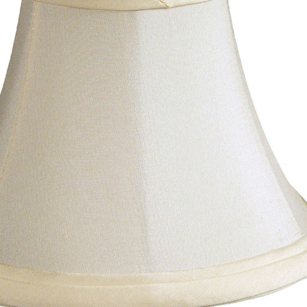 5" Slate Gray Premium Silk Set of 6 Chandelier Shantung Lampshades