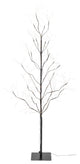 5' Matte Brown PVC Wrapped Lighted Tree With 540 Micro LED Warm White Lights