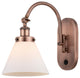 Cone Sconce, Antique Copper, Matte White, Matte White