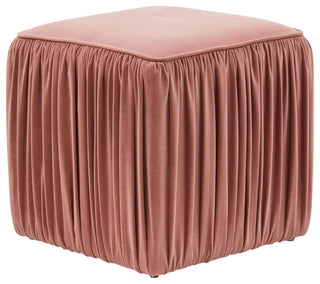 TOV Furniture Morgan Mauve Pleated Ottoman
