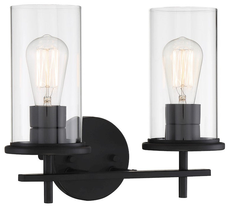 Minka Lavery Haisley 2 Light Bath Vanity Coal