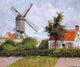 Camille Pissarro A Windmill at Knocke- Belgium Gallery Wrapped Canvas Print