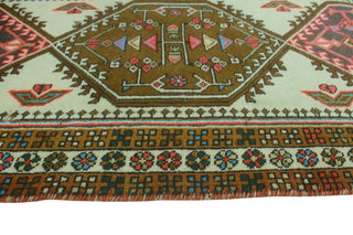 Fine Vintage Distressed Damelis Ivory/Charcoal Runner, 2'7x9'9