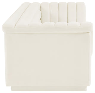 Cascade Upholstered Set, Cream, Velvet, Sofa