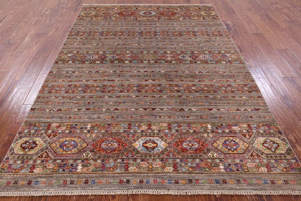 Khorjin Super Kazak Handmade Rug 5' 8" X 7' 9" Q7722