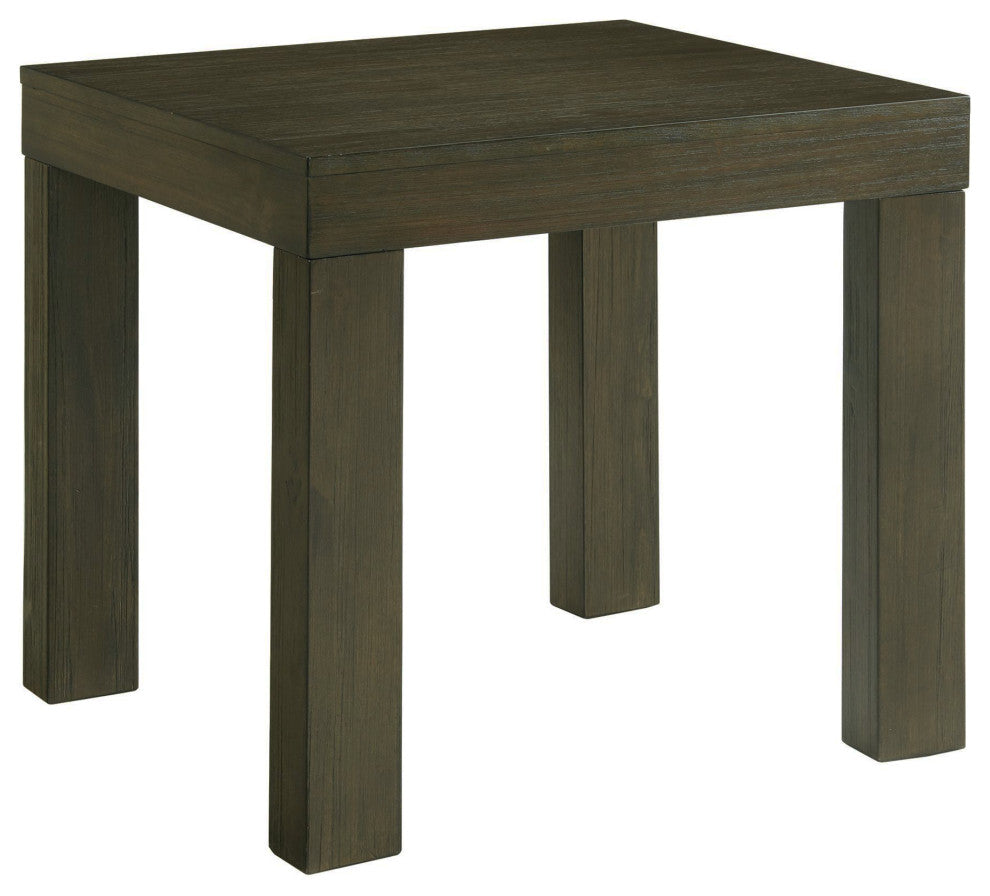 Jasper Square End Table, Dark Walnut