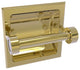 Continental Recessed Toilet Tissue Holder, Unlacquered Brass