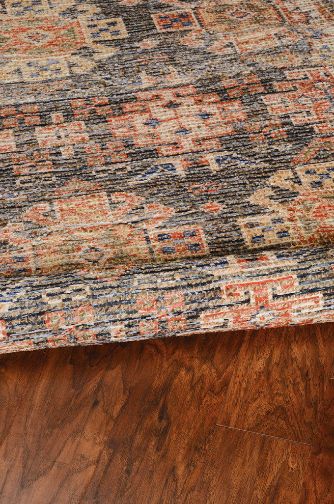 KAS Morris 2220 Charcoal Mediterra Area Rug, 7'6"x9'6"