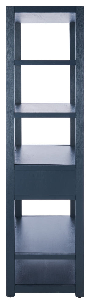 Safavieh Johni 1 Drawer 5 Shelf Etagere, Navy