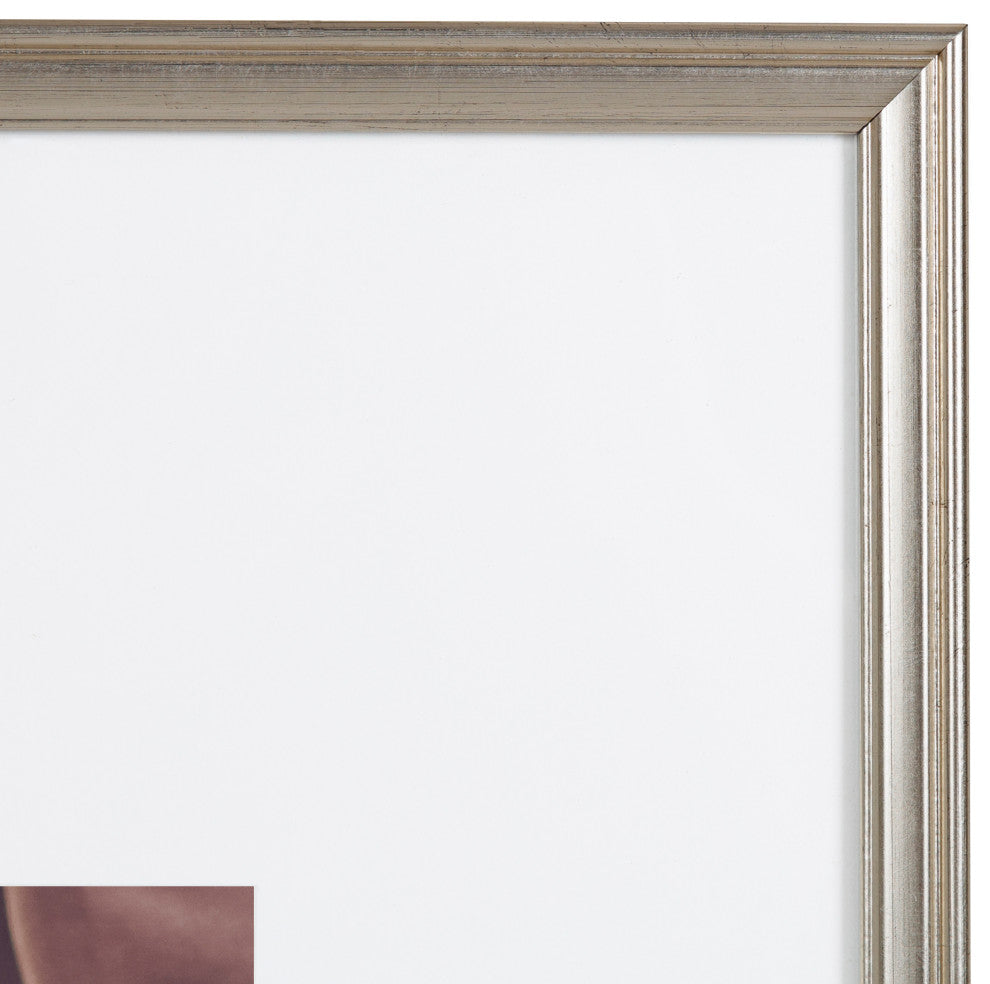 Adlynn Photo Frame Set, Silver, 16x20 Matted to 8x10