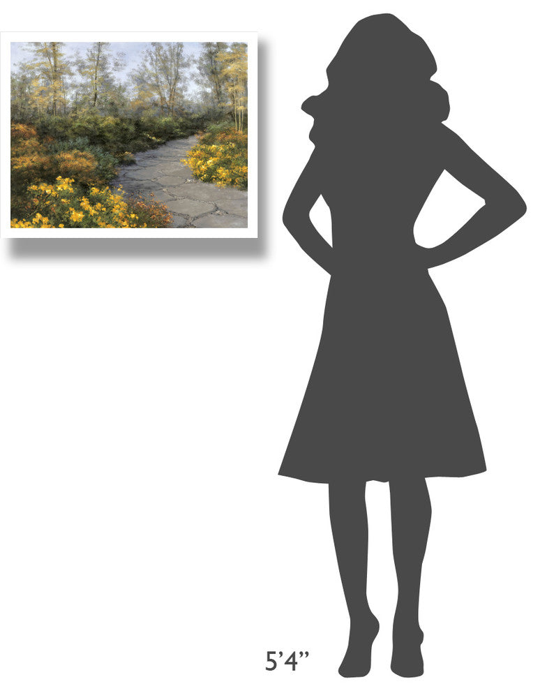 "Step Into Autumn" Digital Paper Print by Diane Romanello, 26"x22"