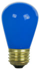 Sunlite 11 Watt S14 Colored Sign, Medium Base, Ceramic Blue, 12 Pack