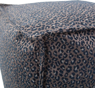 Traditional Indigo Square Pouf By Lynx