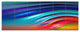 Beautiful Fractal Rainbow Waves, Floral Canvas Art Print, 70"x28", 6 Panels