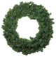30" Battery Operated Pre-Lit LED Canadian Pine Artificial Wreath, Multi Lights