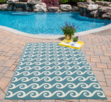 Baja Rug, Blue, 8'6"x13'