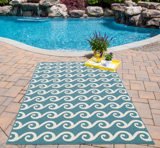 Baja Rug, Blue, 8'6"x13'