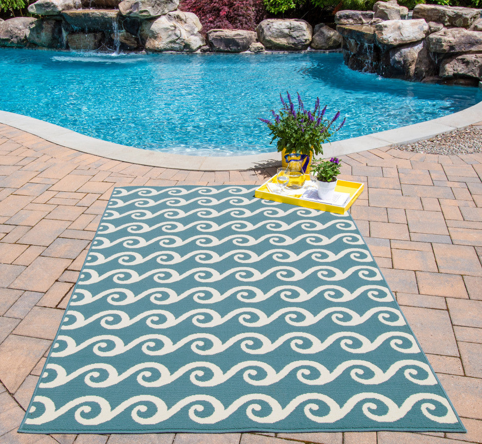 Baja Rug, Blue, 8'6"x13'