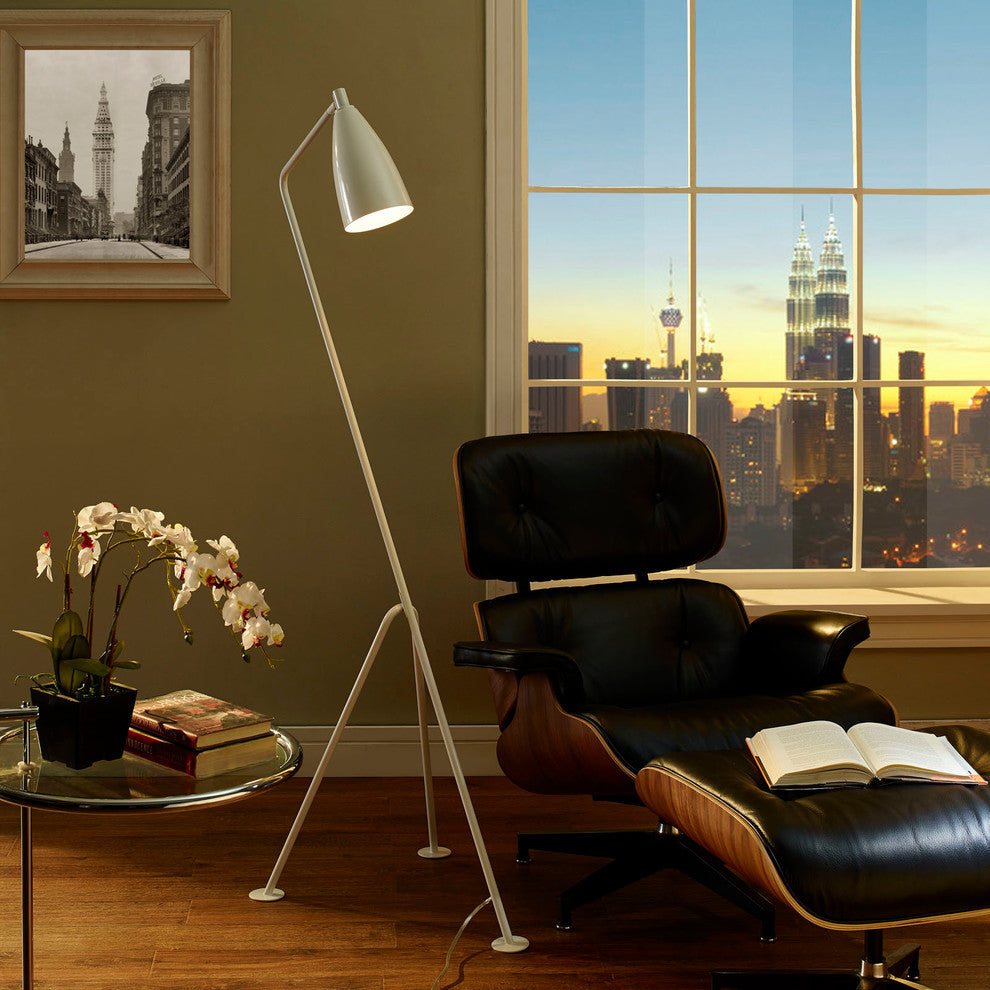Modern Contemporary Living Room Floor Lamp White