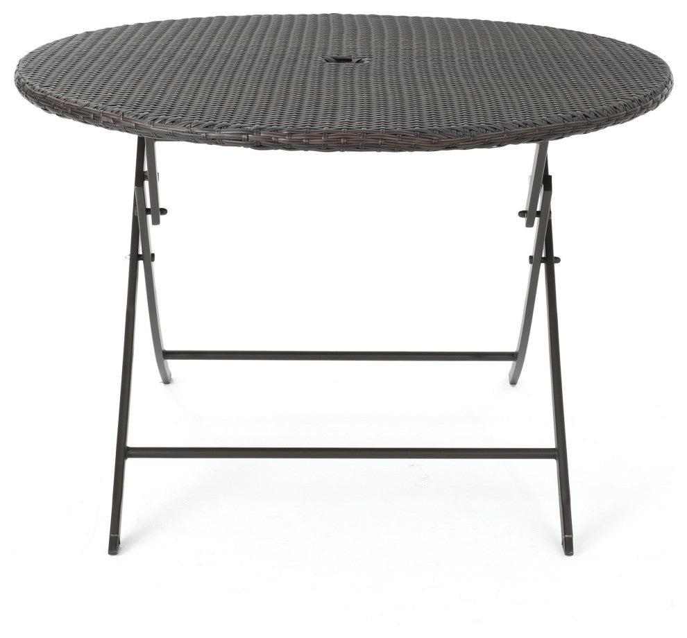 GDF Studio 5-Piece Judith Caleb Outdoor Dining Set With Foldable Table