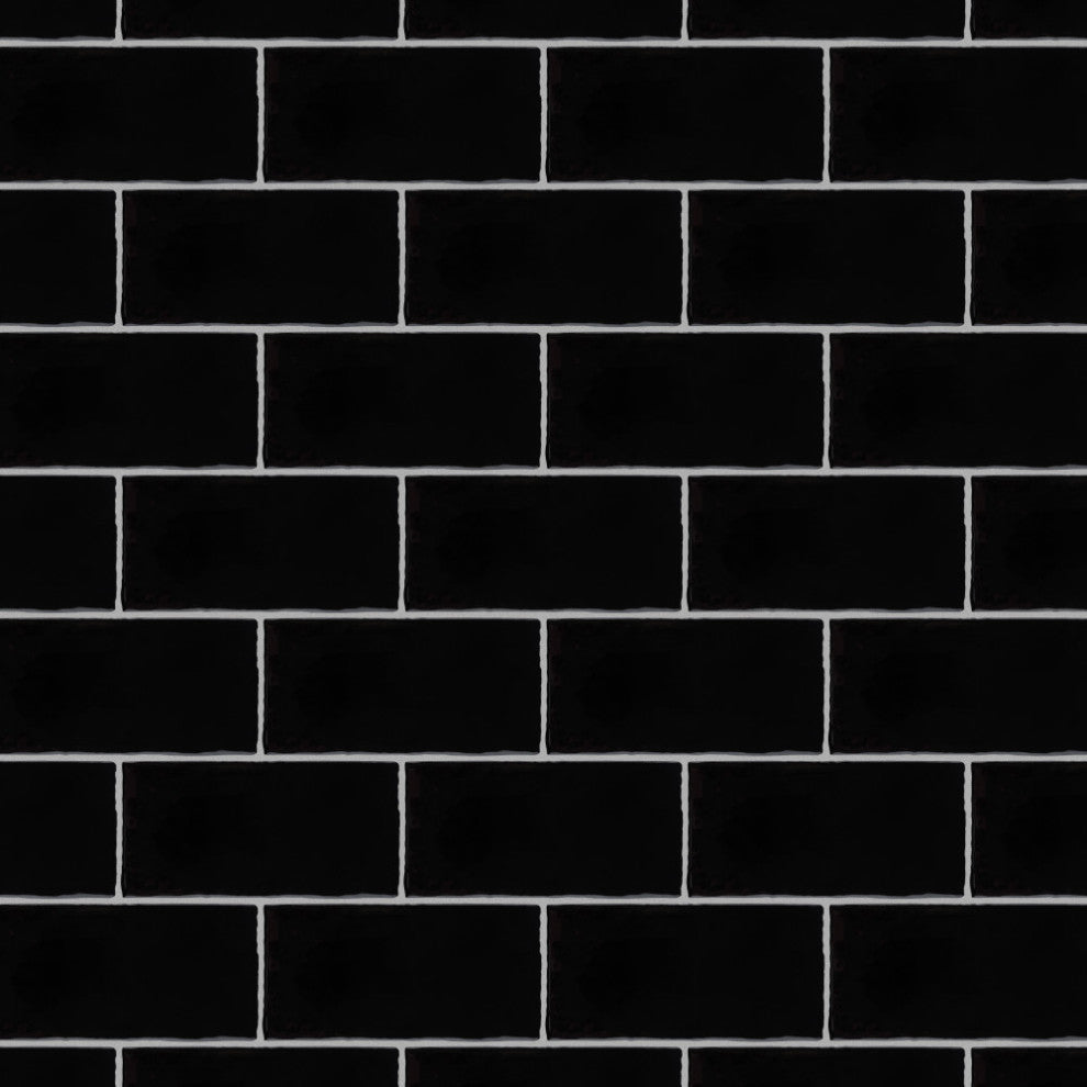 Castillo Black Ceramic Wall Tile