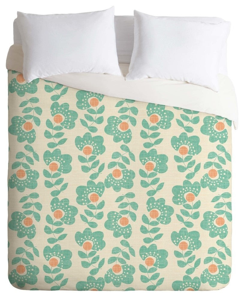 Deny Designs Wendy Kendall Lovisa Aqua Duvet Cover - Lightweight