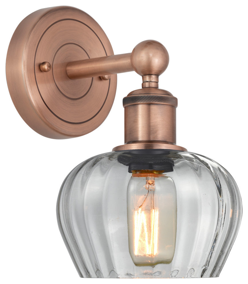 Innovations Fenton 1 6.5" Sconce Antique Copper