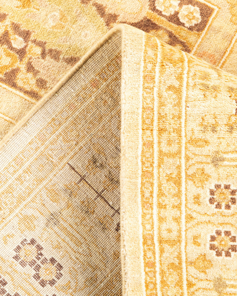 Baranagar, One-of-a-Kind Hand-Knotted Area Rug Ivory, 3'0"x9'2"