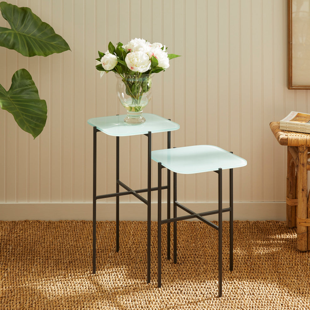 Kenzie Square Tables, Set of 2